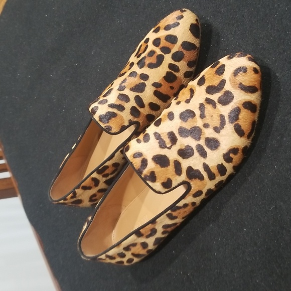 J Crew 9.5 calf hair penny loafers - Picture 2 of 15